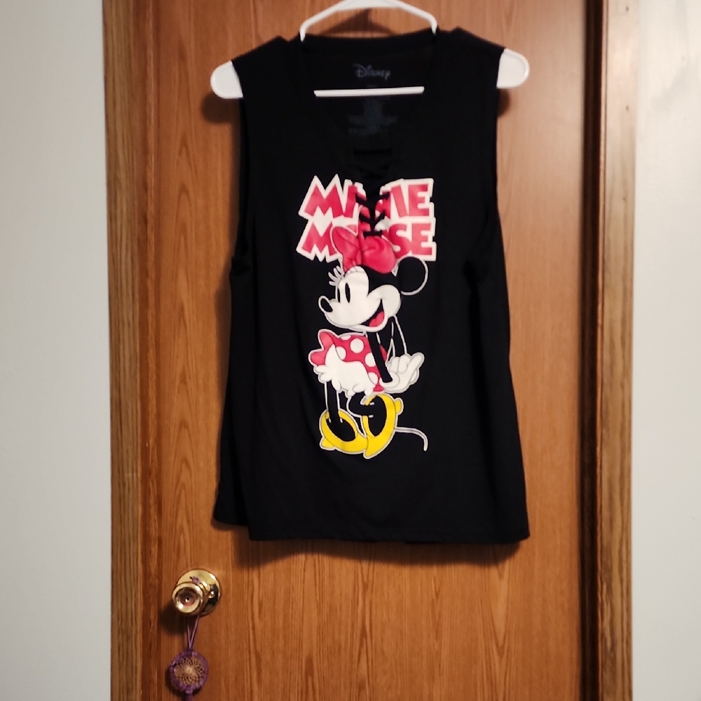 Disney Minnie Mouse Black and Red Tank Top